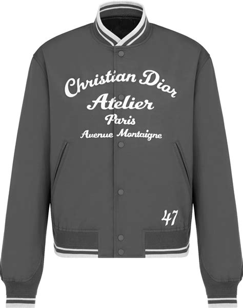 christian dior atelier bomber jacket|'Christian Dior Atelier' Bomber Jacket Gray Suede Calfskin.